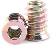 Viti di alluminio inox 20 pezzi - Filo di alluminio inox M6x17mm - Alta qualità acciaio inossidabile - Resistente allo shock - Resistente alla ruggine - Per mobili in legno - Viti di legno