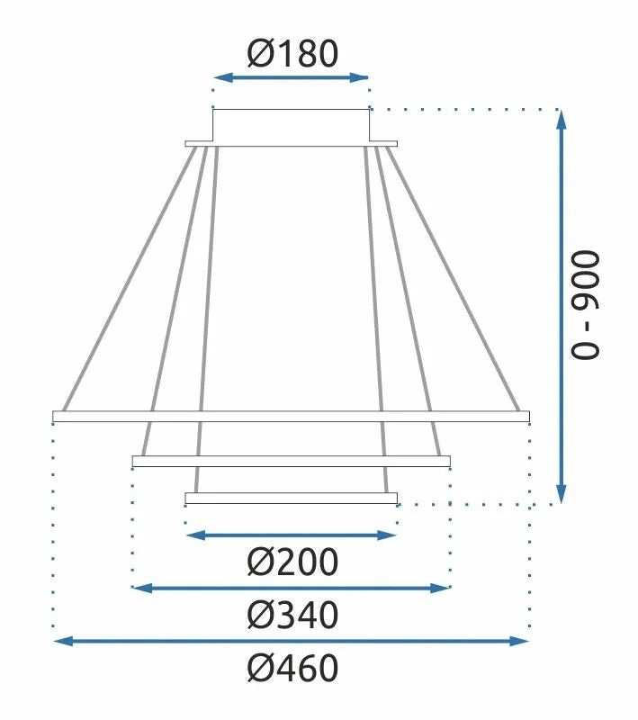 Lampada Led G042-3cp Gold