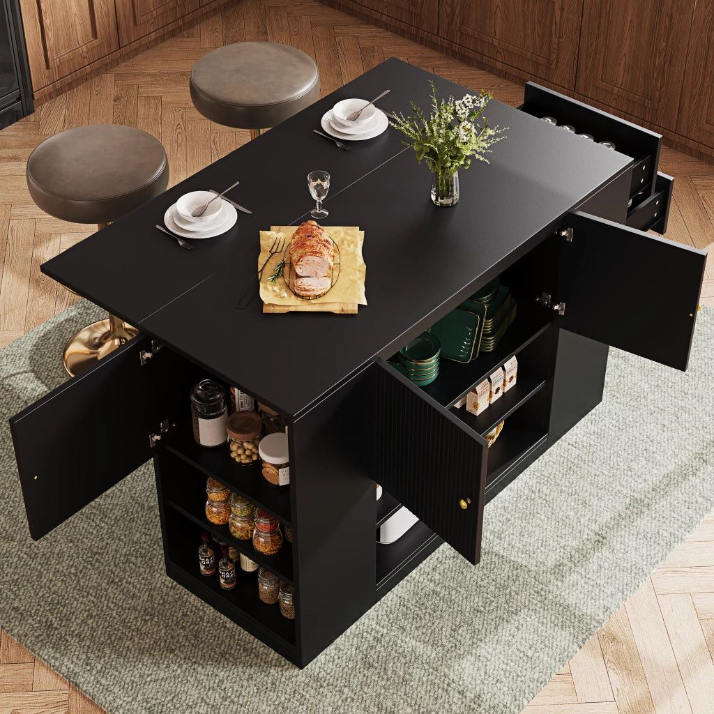Credenza da Cucina con Cassetti e Ripiani ¨C MINIMAL ¨C Nero