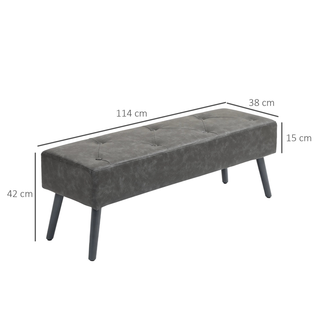 Pouf per letto ¨C Minimal ¨C 114x38x42 cm grigio