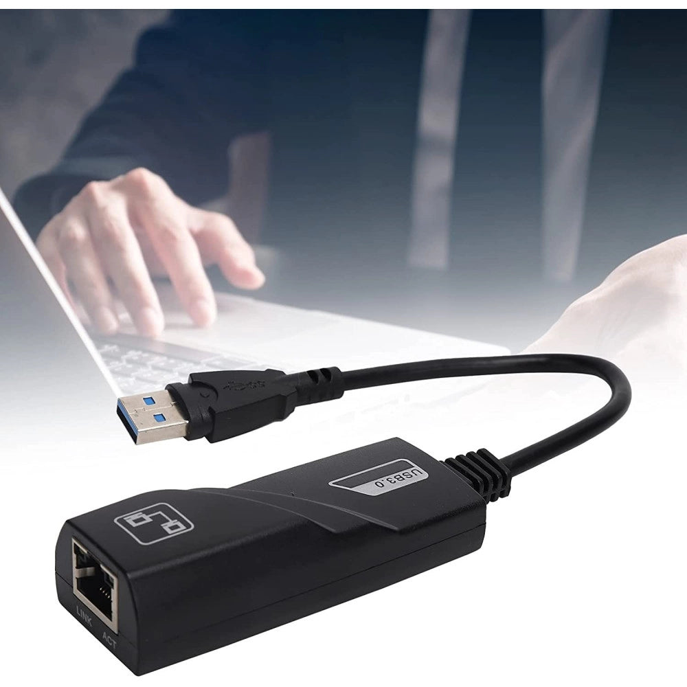 Trade Shop - Scheda Da Usb A Internet Abs Stabile Ambientale Usb 3.0 Gigabit Ethernet Q-c28 -