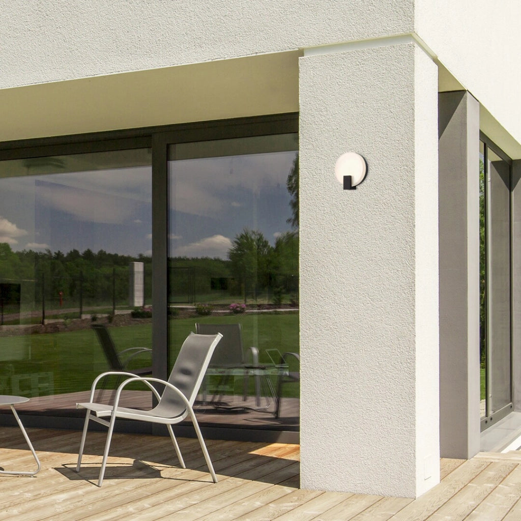 Applique esterna moderna LED 10W Cyprus nera IP44 Rabalux