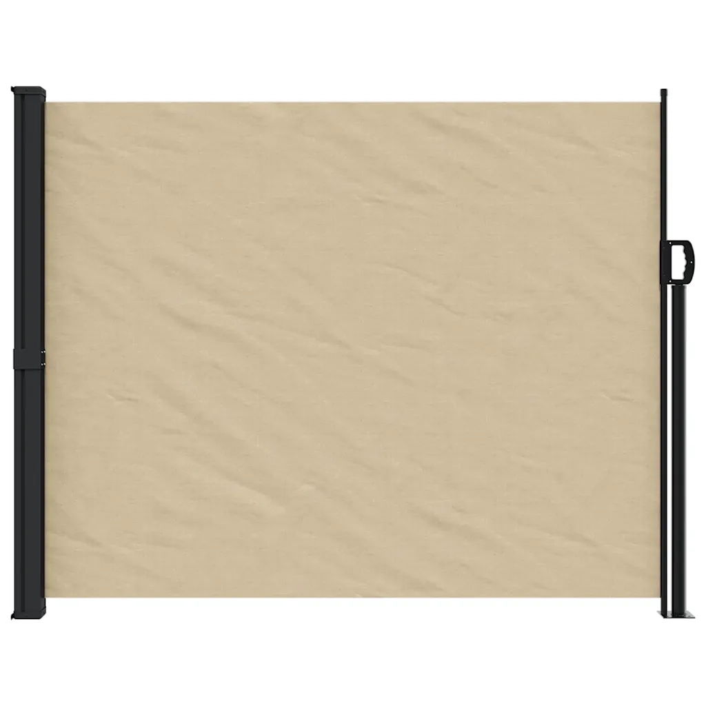 Tenda da Sole Laterale Retrattile-Tenda parasole per balcone per giardino Beige 160x600 cm