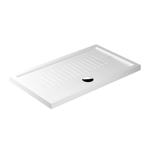 Piatto doccia rettangolare in Ceramica GALASSIA 110x75 BIANCO LUCIDO H 6 cm con antiscivolo