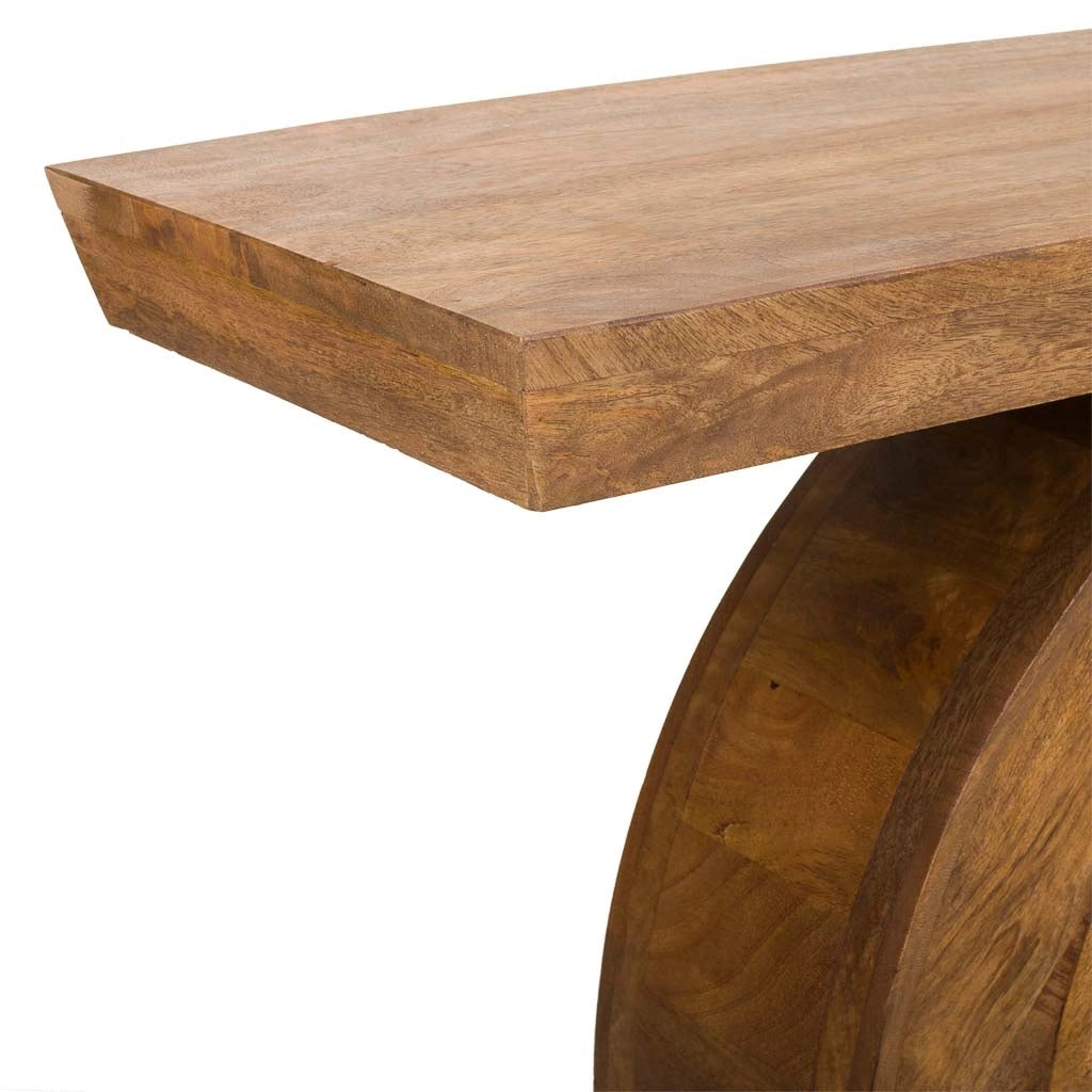Mobile da ingresso in legno rifinito a mano 102x30x77