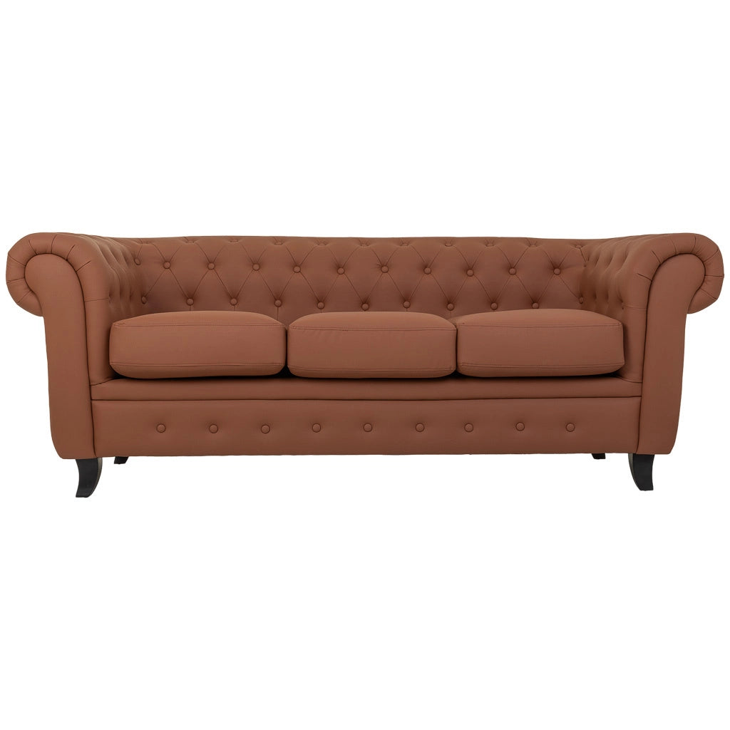 Divano in mousse color moka 199x82x76h cm