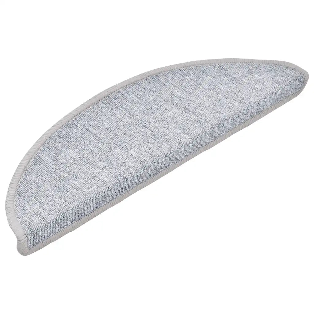 Tappetini per scale 30 pz 56x17x3 cm Grigio chiaro Semicircolari 3365736