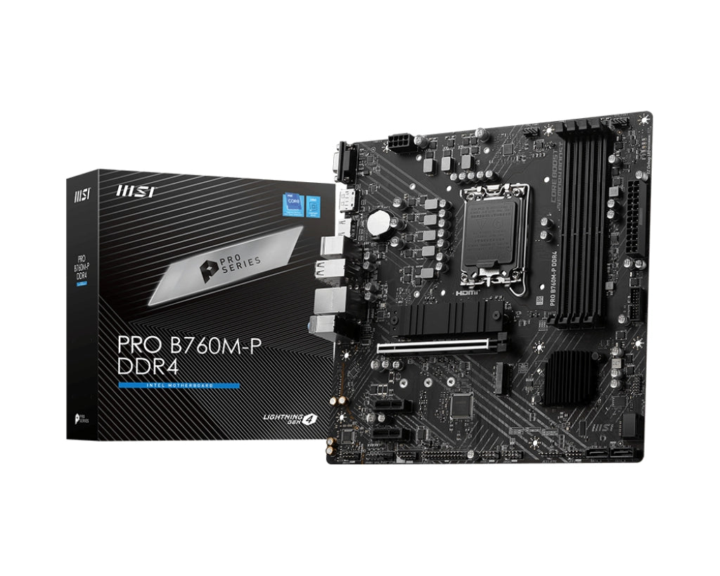 Msi pro b760m-p ddr4 scheda madre intel b760 lga 1700 micro atx - 911-7E02-006