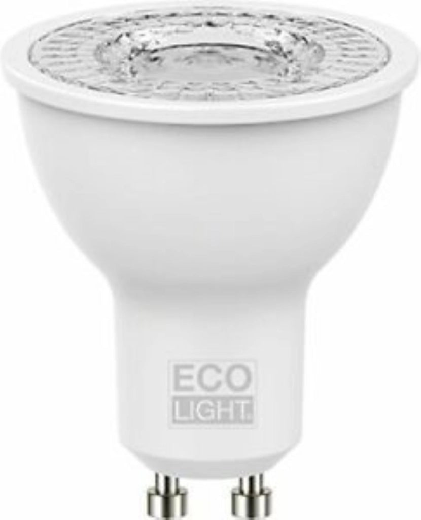 Faretto Led Luce Calda Spot 8W=60W - Gu10 - 110° - 6000K Set 2 Pezzi - Bisonte