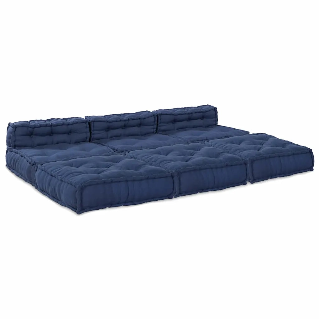 Unità di Divano Modulare 4 pcs Indaco Tessuto 3315088