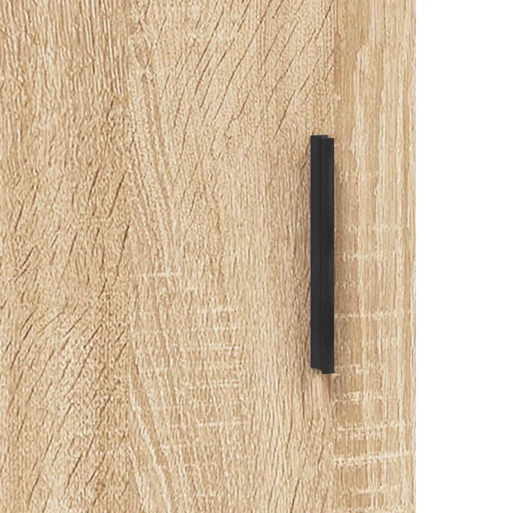 Credenza Rovere Sonoma 90x34x80 cm in Legno Multistrato 828127