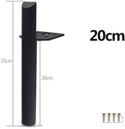 Cassa da bagno a sostegno per tavolo - Nero 20cm