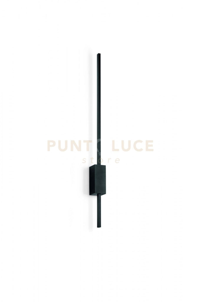 AGOS APPLIQUE A LED NERO 20W 1496LM 3000K H.90CM DIMMERABILE