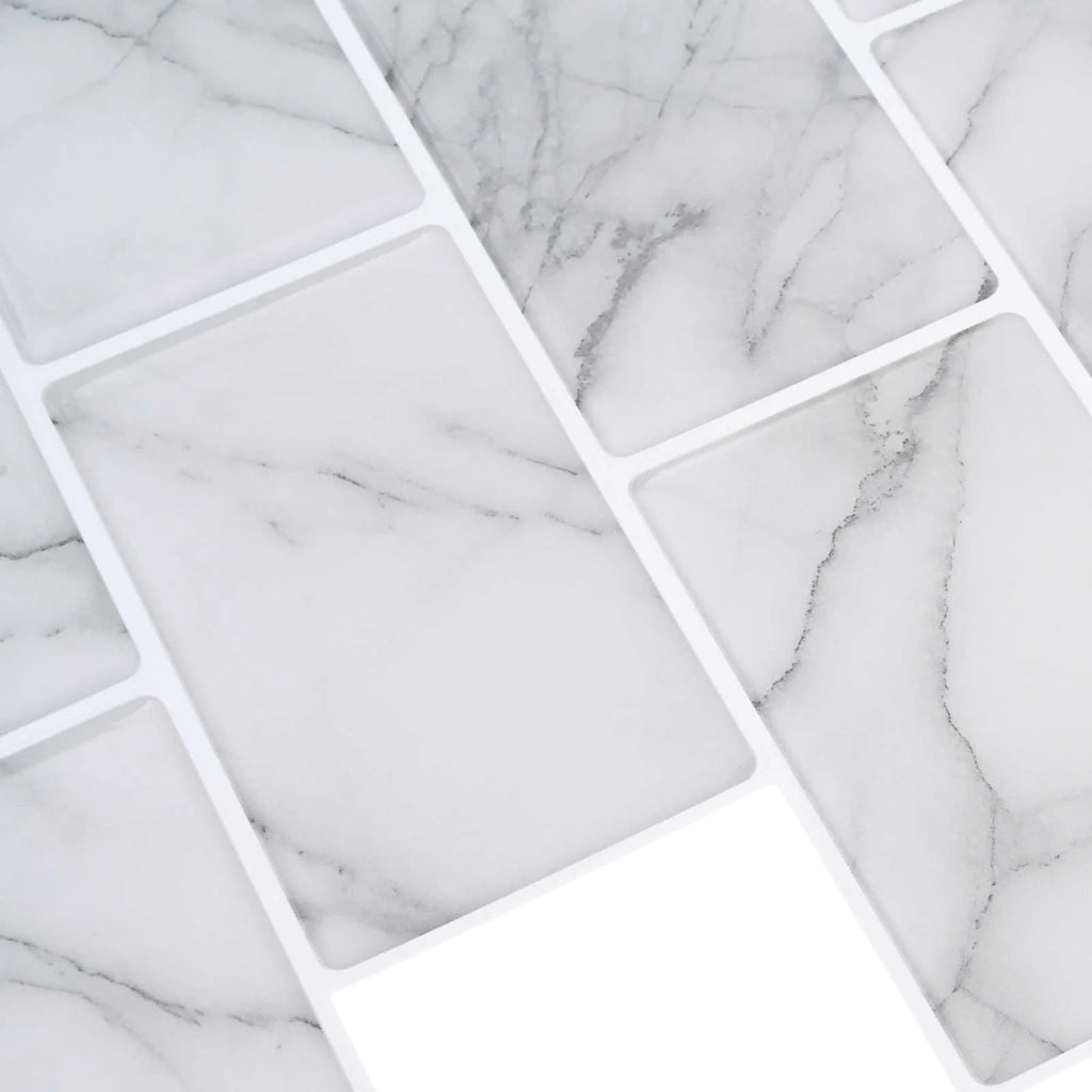 Piastrella subway 20 pcs Marmo Bianco 30 x 30 cm 42046130