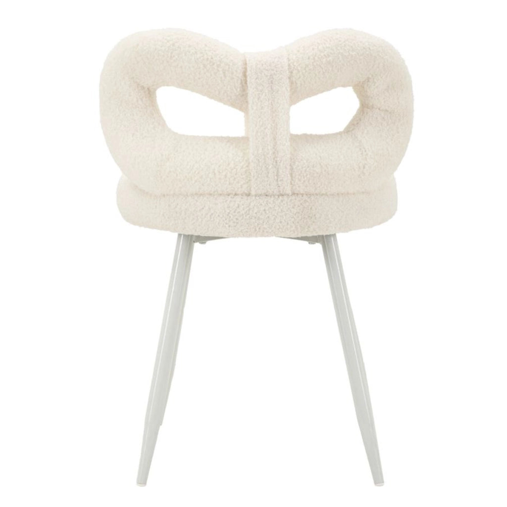 Sedia Fiocco, Bianco, MDF, 40x40x67 cm