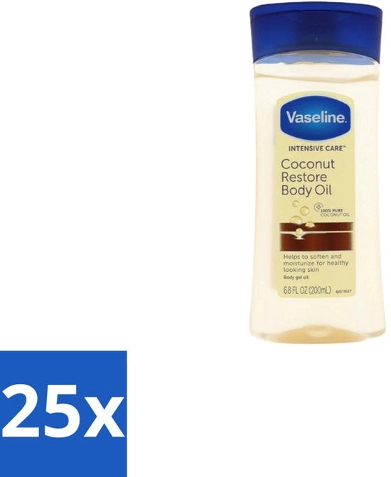 Olio corporeo di cocco - 200 ml - Confezione in lotti - 25 pezzi