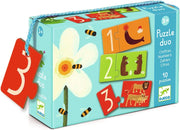 Puzzle Duo Numeri,Djeco,eta 2+