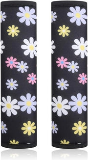 Cuscino di sicurezza per bambini - Cuscino per il collo - Disegno di fiori - Set da 2