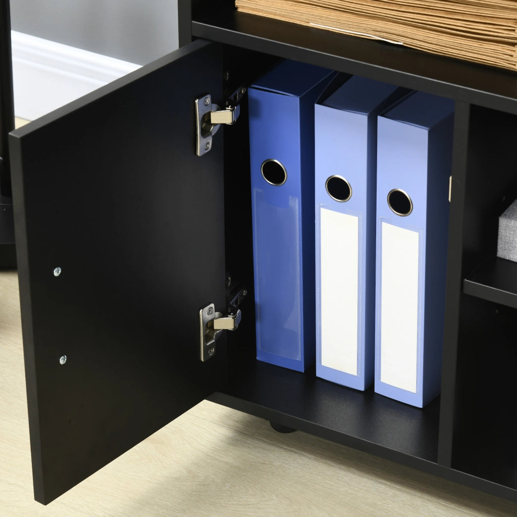 Armadio con Ruote ¨C Minimal ¨C Nero 60x50x65,5 cm
