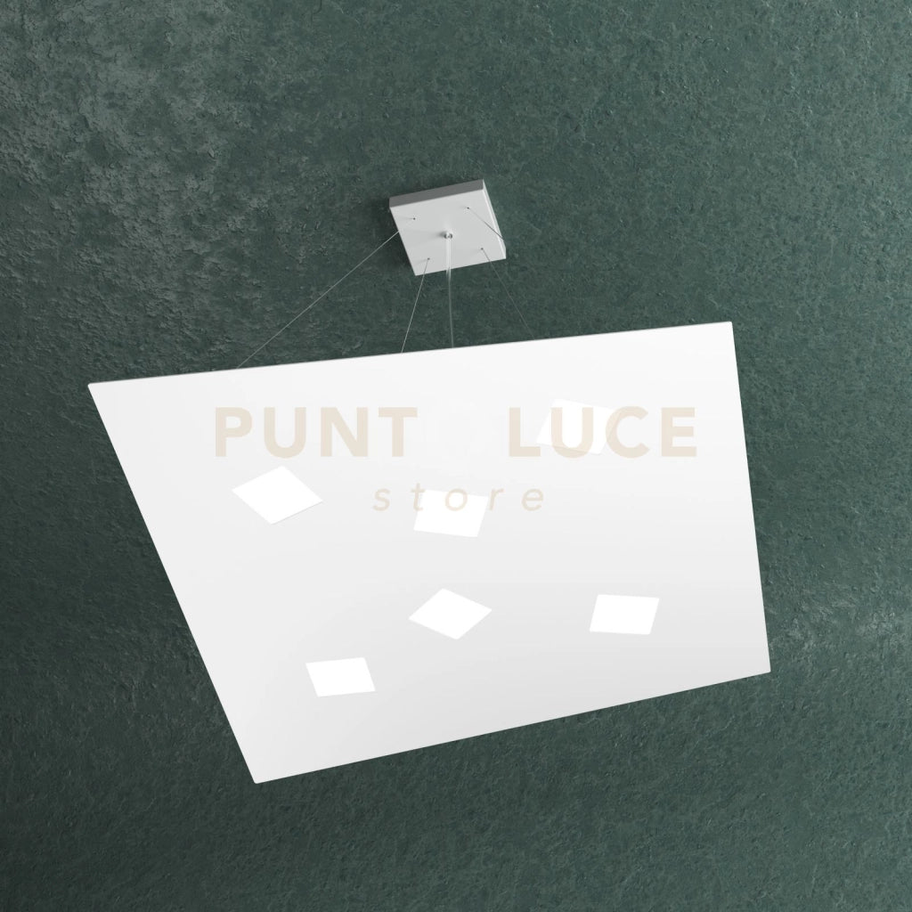 NOTE SOSPENSIONE 6+2 LUCI BIEMISSIONE BIANCO 1140-S6+2-BI