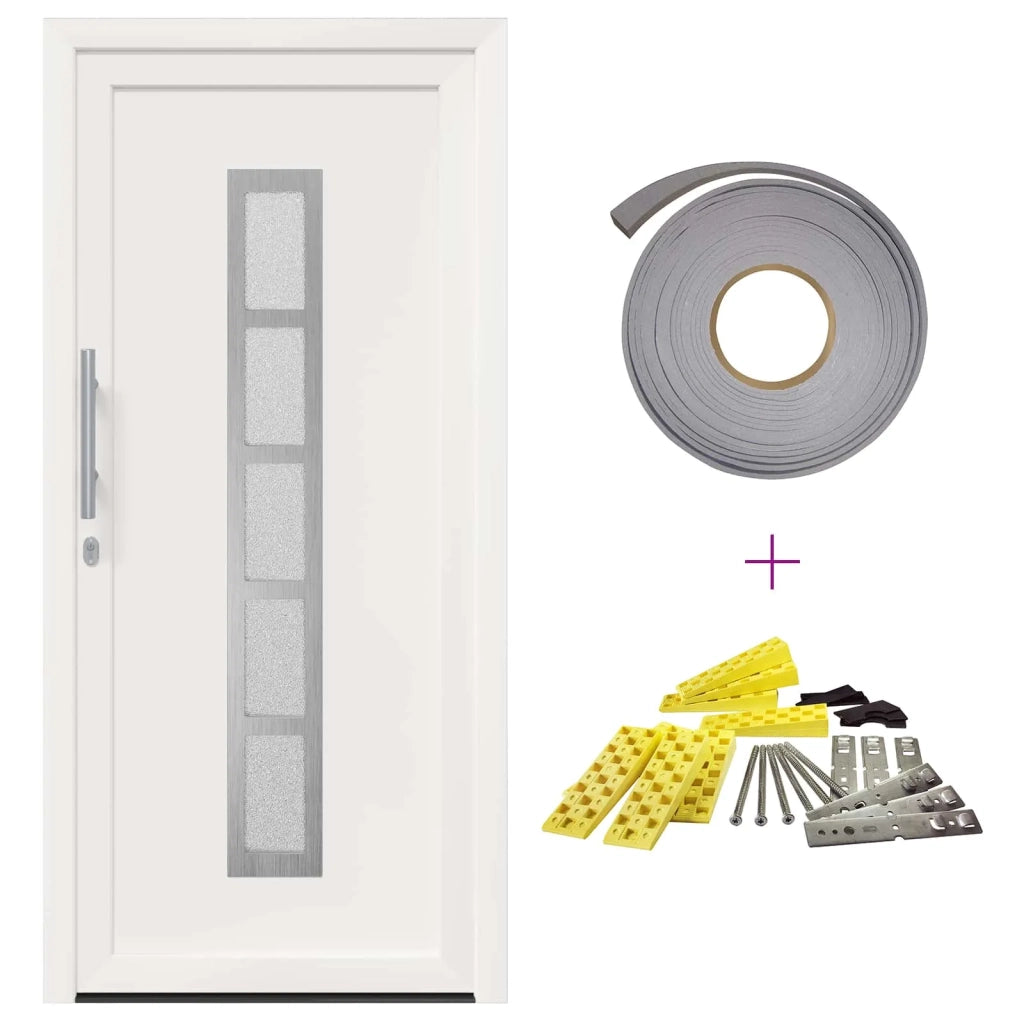 Porta Frontale Bianco 108 x 208 cm PVC 3445674