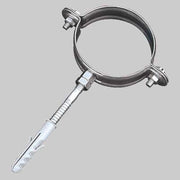 COLLARE FERMATUBO - Ø 80 - Per tubo pluviale - 2 pezzi - MADE IN ITALY
