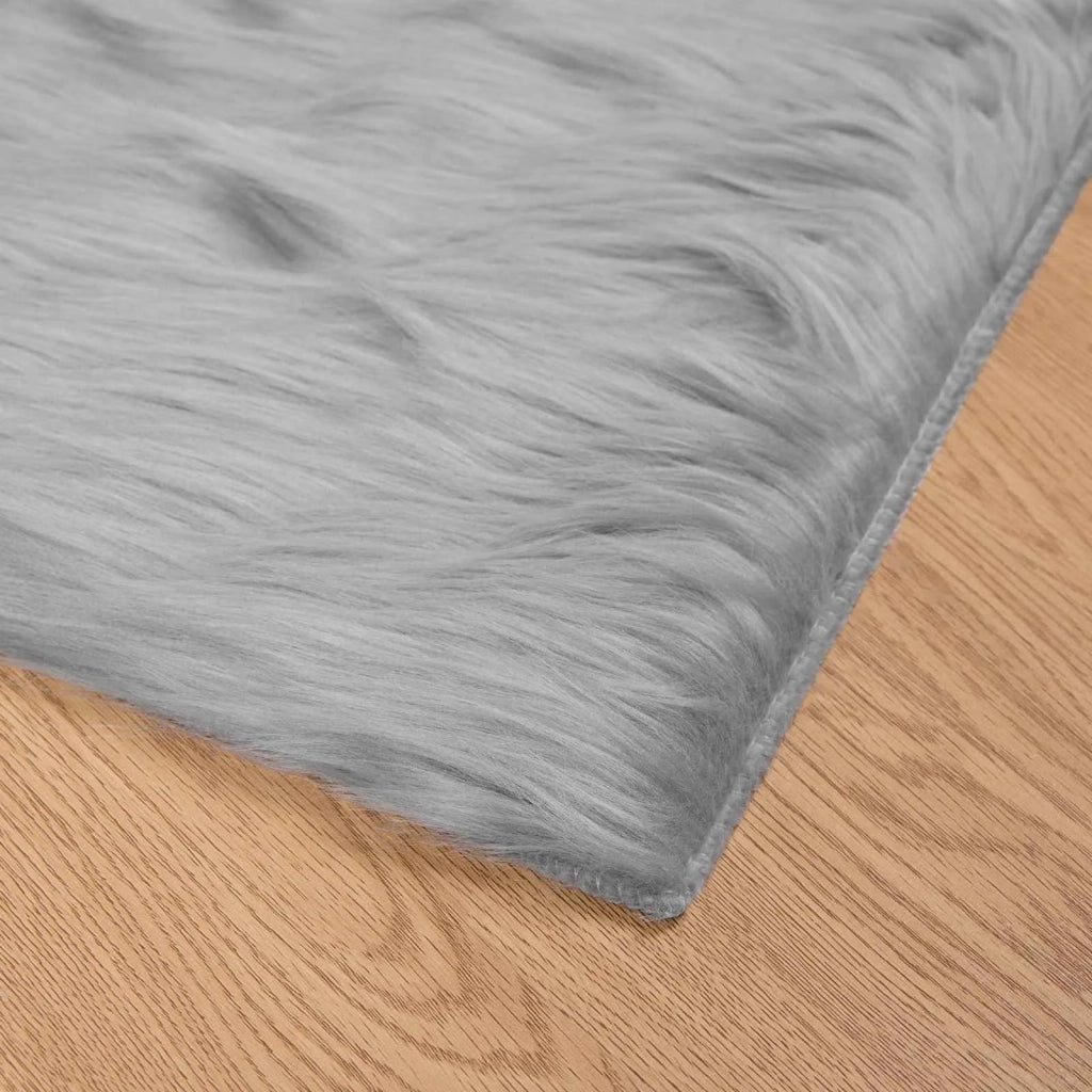 Tappeto in finta TAFALLA | Tappeto del soggiorno Grigio 80 x 200 cm Poliestere