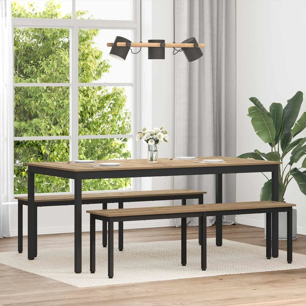 Tavoli da pranzo 2 pcs 180 x 90 x 75 cm Legno multistrato 3415383