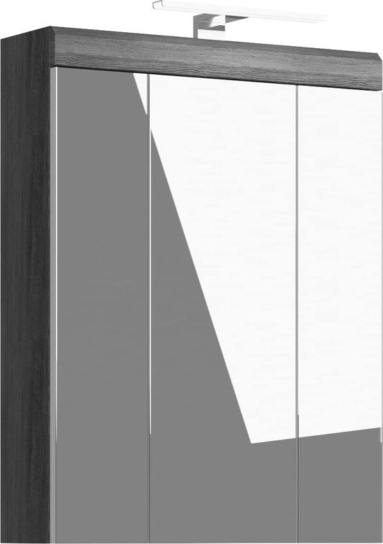 Vanity Badkamer - Dimensioni 60 x 79 x 18 cm - Replica Roccia Argento