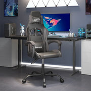 Sedia da Gaming Nera e Grigia in Similpelle 3143870