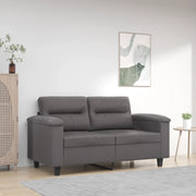 Divano a 2 Posti-Sofa 2 Posti Grigio 120 cm in Similpelle 130663