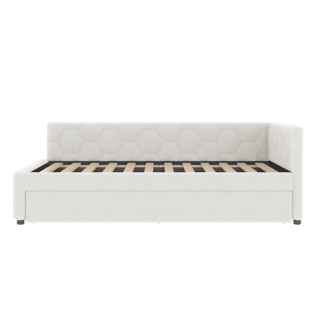 Letto daybed 140x200 cm con letto estraibile, USB, Type-C e luce integrata