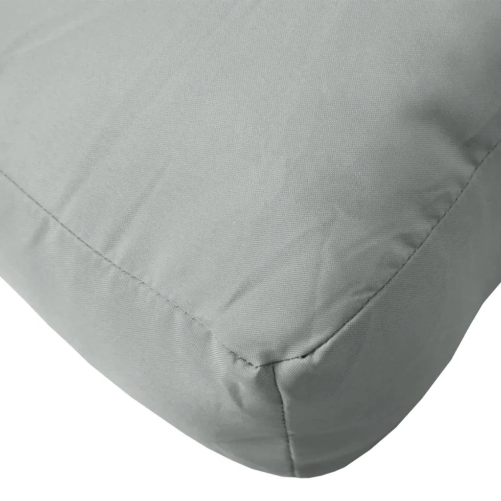 Cuscini per Pallet 2 pz Grigio Chiaro Mélange in Tessuto 4002641