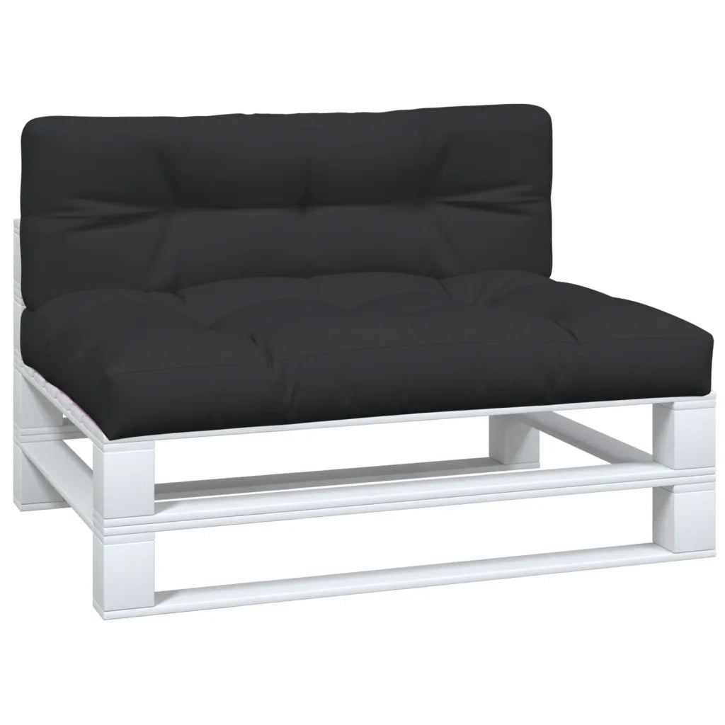 Cuscini per Pallet 2 pz Neri in Tessuto 360740