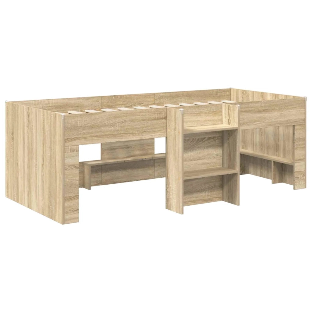 Letto con Tunnel 3 pz Sonoma e Bianco Legno ingegnerizzato 3423581