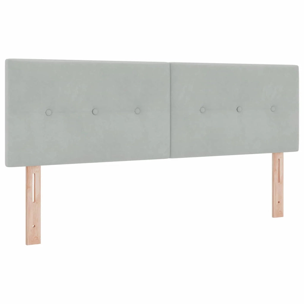 Letto box spring con materasso Grigio Chiaro 140 x 200 cm 3451691