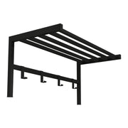 Appendiabiti con 4 ganci 32,5 x 69 x 34 cm nero 03_0008184