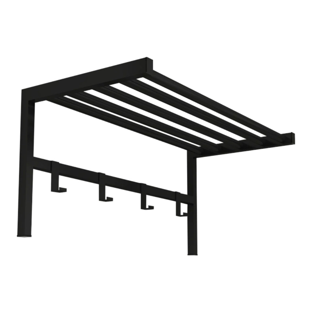 Appendiabiti con 4 ganci 32,5 x 69 x 34 cm nero 03_0008184