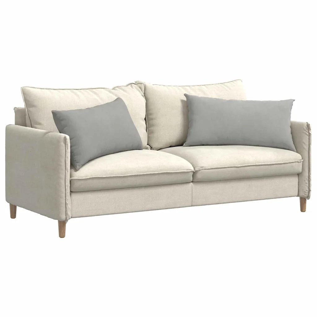 Cuscini da Divano 2 pz-Set di 2 Cuscini per Sofa Grigio chiaro 80 x 40 cm Tessuto 602554