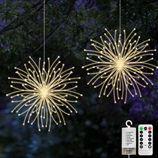 Set di Lampade a LED a Stelle con Comando a Distanza - 2 Pezzi