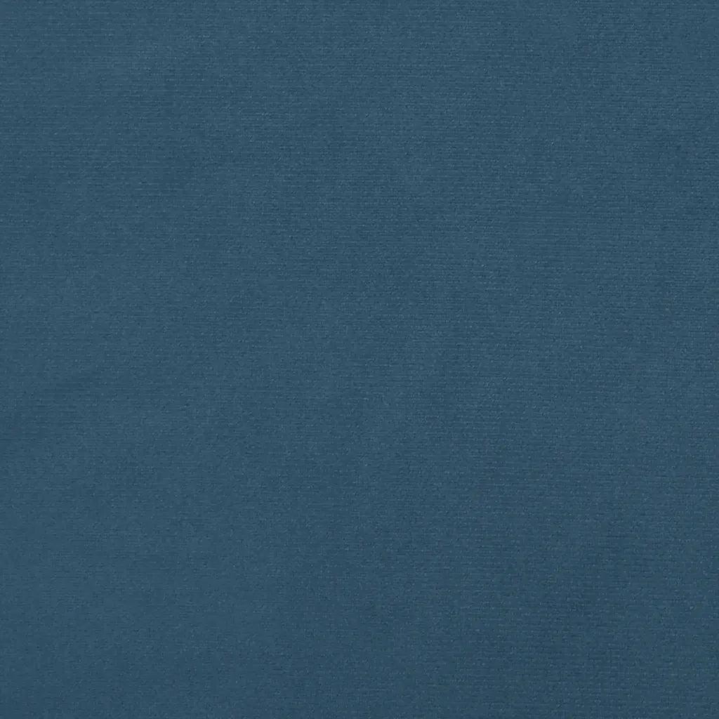 Materasso a Molle Insacchettate Rigidità Media Blu Scuro 90x200x20 cm in Velluto 347732