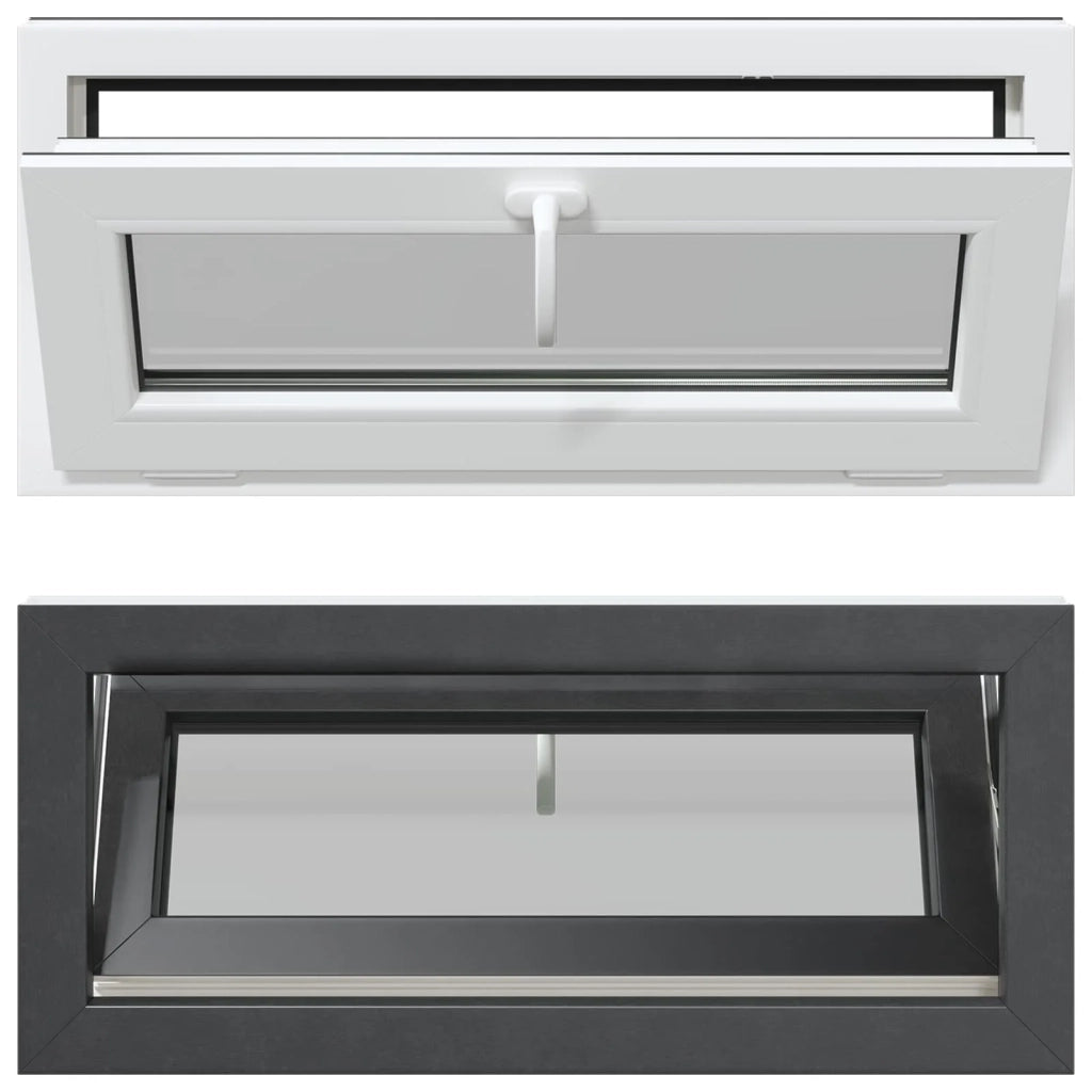 Finestra per Soffitta RISOR 90 x 40 cm PVC e Vetro Antracite CFW9199283