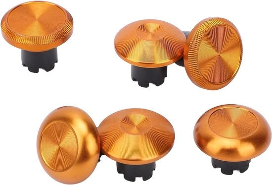 Dit set di dadi metallici per controller PS5 Edge e PS5 Pro Elite, finitura oro.