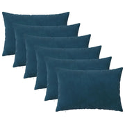 Federa 6 pcs HEERLEN Blu 50 x 80 cm Velluto 911902