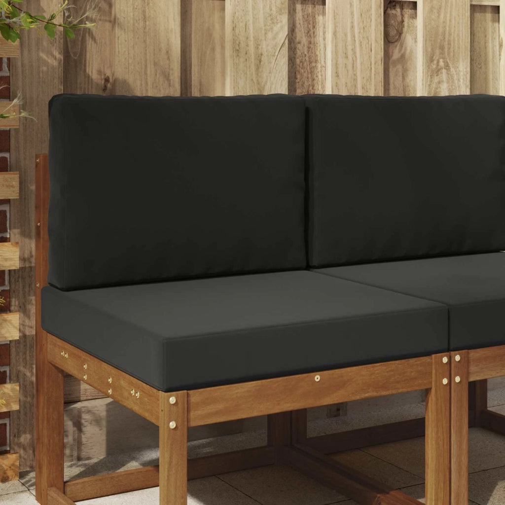 Cuscino per divano da esterno 2 pcs Nero Poliestere 900717
