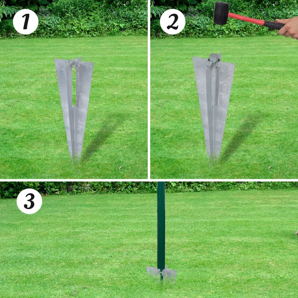 Recinzione da Giardino | Recinzione Euro in Acciaio 10x1 m Verde