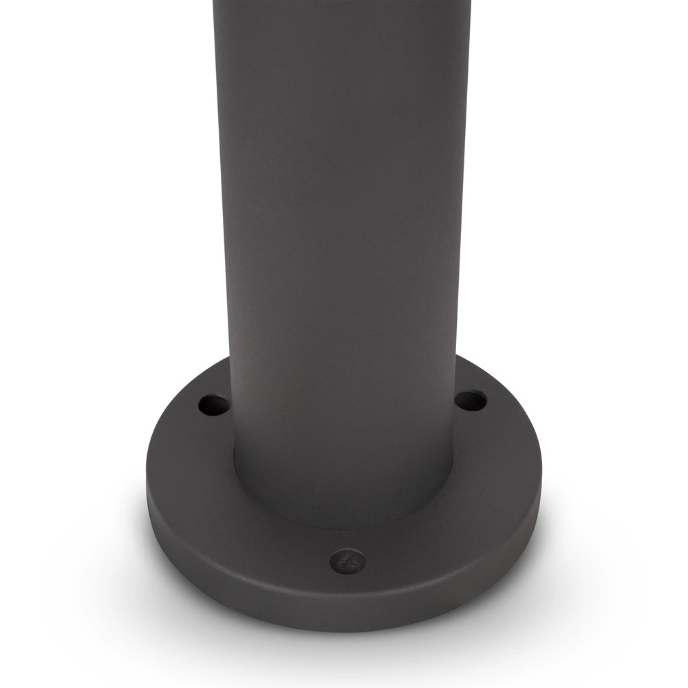 Lampada Da Terra Moderna Da Esterno Metallo Grafite Luce Led 12W Ip65