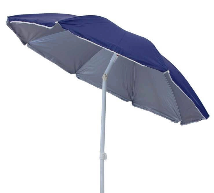 Ombrellone da spiaggia in nylon protezione uv Rotondo 1 8 m in acciaio nylon - EVAN