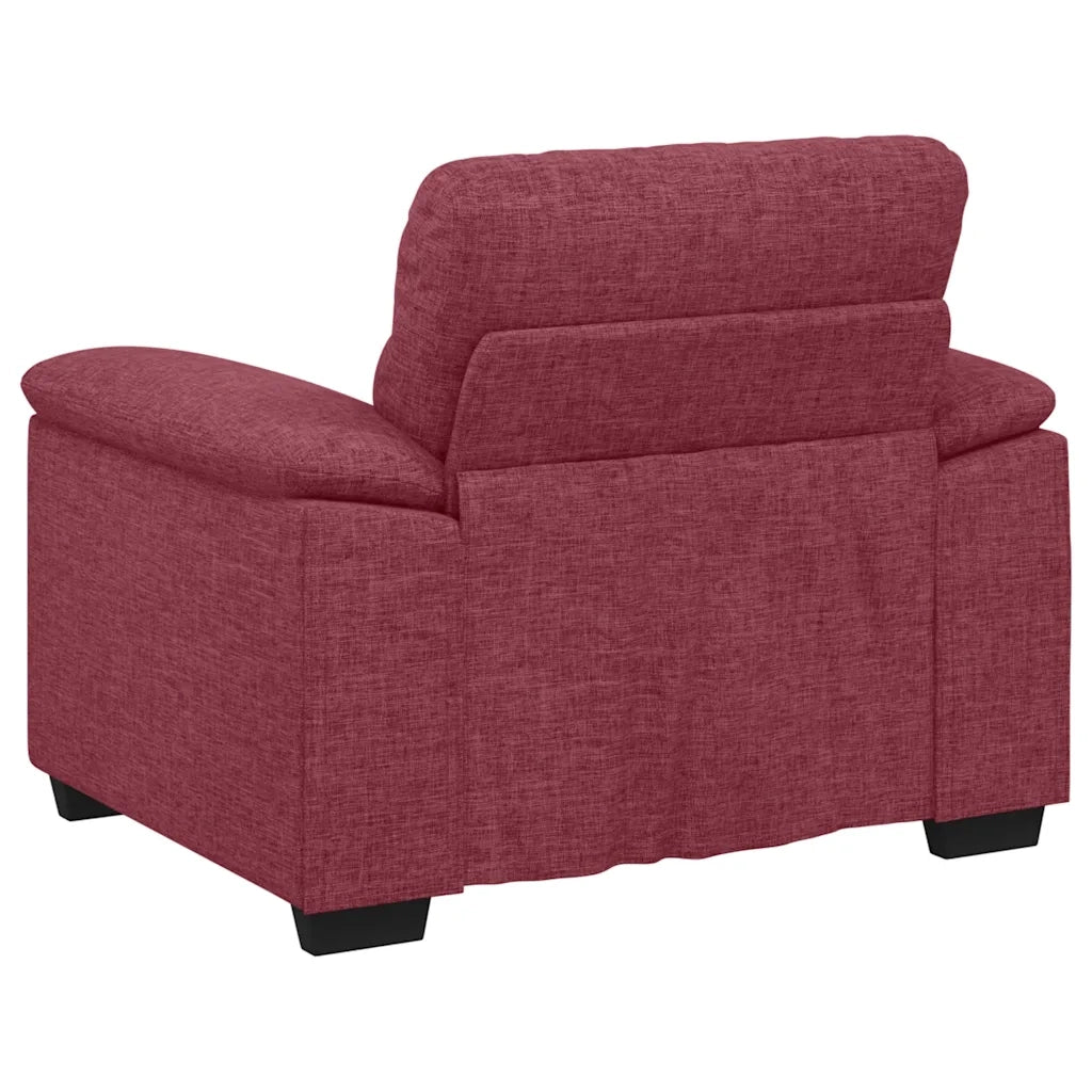 Poltrona Rosso Vino 100x81x84 cm in Tessuto 4105290