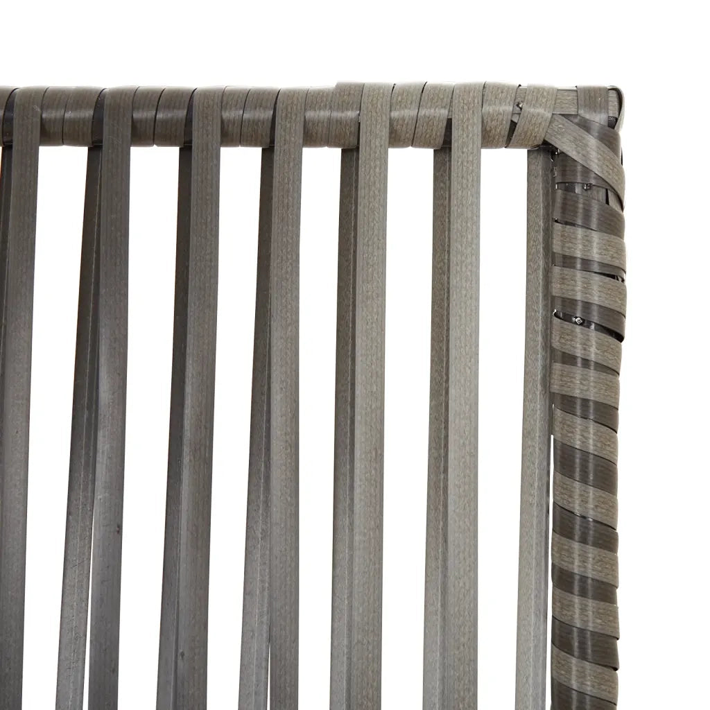 Divisorio per Ambienti | Divider per stanze | Paravento a 4 Pannelli Grigio in Polyrattan
